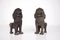 Early 20th Century Singha Temple Guardian Lions in Bronze, 1920s, Set of 2 1