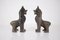 Early 20th Century Singha Temple Guardian Lions in Bronze, 1920s, Set of 2, Image 9