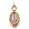 Pendentif Miniature en Or Rose 18K, France, 19ème Siècle 1