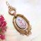 French Miniature Fine Pearl 18K Rose Gold Pendant, 19th Century 3