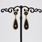 Boucles d'Oreilles Pendantes Perles Fines, Onyx et Or Jaune 18 Carats, 19ème Siècle, Set de 2 6