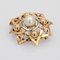 Modern Cultured Pearl and 18 Karat Yellow Gold Star Brooch 6