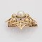 Modern Cultured Pearl and 18 Karat Yellow Gold Star Brooch 10