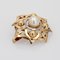 Modern Cultured Pearl and 18 Karat Yellow Gold Star Brooch 7