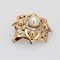 Modern Cultured Pearl and 18 Karat Yellow Gold Star Brooch, Image 7