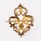 French 18 Karat Yellow Gold Lily Flower Brooch, 20th Century 11