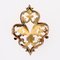 Broche Fleur de Lys en Or Jaune 18 Carats, France, 20ème Siècle 12