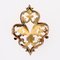French 18 Karat Yellow Gold Lily Flower Brooch, 20th Century, Image 12