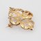 French 18 Karat Yellow Gold Lily Flower Brooch, 20th Century, Image 7