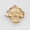 Broche Fleur de Lys en Or Jaune 18 Carats, France, 20ème Siècle 3