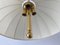 Mid-Century Modern Brass Body & Fabric Adjustable Shade Pendant Lamp by Wkr, Germany, 1970s, Image 8