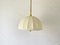 Mid-Century Modern Brass Body & Fabric Adjustable Shade Pendant Lamp by Wkr, Germany, 1970s 10