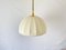 Mid-Century Modern Brass Body & Fabric Adjustable Shade Pendant Lamp by Wkr, Germany, 1970s 2