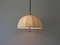 Mid-Century Modern Brass Body & Fabric Adjustable Shade Pendant Lamp by Wkr, Germany, 1970s 3