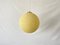 Large Germany Cookie Textured Ball Shaped Plastic Ceiling Lamp, 1960s 1