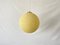 Large Germany Cookie Textured Ball Shaped Plastic Ceiling Lamp, 1960s, Image 1