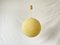 Large Germany Cookie Textured Ball Shaped Plastic Ceiling Lamp, 1960s, Image 2