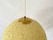 Large Germany Cookie Textured Ball Shaped Plastic Ceiling Lamp, 1960s, Image 7