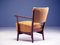 Art Deco Sessel in Braun & Gelb, 2er Set 7