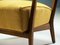 Art Deco Brown and Yellow Armchairs, Set of 2 5