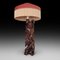 Large Early 20th Century Chinese Rootwood Carved Figural Lamp, 1920s, Image 1