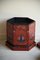 Orientalische Stapelbox mit rotem Lack 17