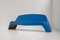 Blue Fiberglass Bench by Walter Papst for Wilkhahn, Germany, 1960s 1