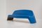 Blue Fiberglass Bench by Walter Papst for Wilkhahn, Germany, 1960s 2