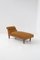 Französische Art Deco Chaiselongue aus Orange Seidensatin 1