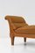 Französische Art Deco Chaiselongue aus Orange Seidensatin 8
