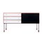 Small Black and White Teak Sideboard by Kho Liang Le & Wim Crouwel for Fristho, 1950s 1