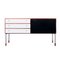 Small Black and White Teak Sideboard by Kho Liang Le & Wim Crouwel for Fristho, 1950s, Image 1