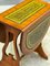 Tavolino da caffè ovale edoardiano pieghevole con ripiano in pelle, Regno Unito, fine XIX secolo, Immagine 6