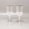 Crystal Decanter with 2 Crystal Glasses from RCR, Italy, 1970s, Set of 3 5