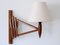 Mid-Century Teak Wall Lamp by Erik Hansen for Le Klint, Denmark, 1960s 2