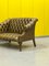 Italian Leather Chesterfield Green Two Seater Sofa. 7