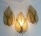 Lampada da parete in cristallo e ottone dorato di Palwa, anni '60, Immagine 13