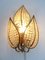 Lampada da parete in cristallo e ottone dorato di Palwa, anni '60, Immagine 2