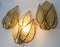 Wandlampe aus Kristallglas & vergoldetem Messing von Palwa, 1960er 7