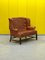 Georgian English Tufted Leather Chesterfield Wingback Two Seater Sofa, Image 16