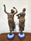 After Canova, Danseuse & Musicienne, 19ème Siècle, Sculptures en Bronze, Set de 2 1