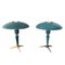 Mid-Century Blue Table Lamps by Louis C. Kalff for Philips, 1950s, Set of 2 5