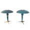 Mid-Century Blue Table Lamps by Louis C. Kalff for Philips, 1950s, Set of 2, Image 1