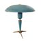 Lampes de Bureau Bleues Mid-Century par Louis C. Kalff pour Philips, 1950s, Set de 2 4