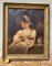 Retrato de mujer joven, óleo sobre lienzo, siglo XIX, enmarcado, Imagen 2