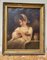 Retrato de mujer joven, óleo sobre lienzo, siglo XIX, enmarcado, Imagen 1