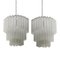 Mid-Century Modern Italian Murano Glass Ceiling Lamps by Venini, 1950s, Set of 2, Image 2
