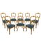 French Dining Chairs with Rope Detail, 1960s, Set of 8 1