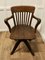 19th Century Swivelling Oak Desk Chair, 1890s 7