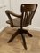 19th Century Swivelling Oak Desk Chair, 1890s 3
